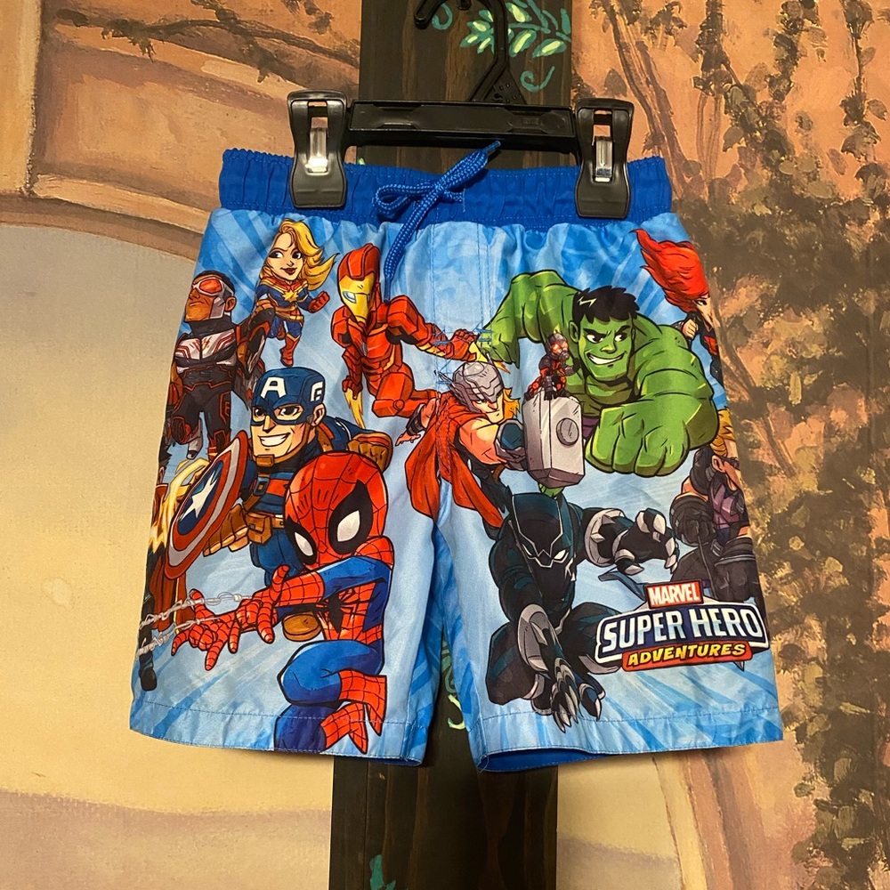 Marvel avengers super hero swim trunks